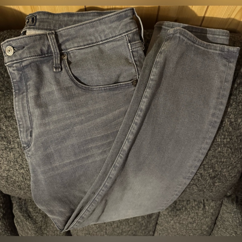 Abercrombie & Fitch Gray Simone High Rise Skinny Jeans Denim Size 14 ~ 32 Short